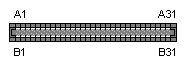 62 PIN EDGE разъём FEMALE